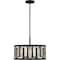 Quoizel Bankston 4-Light Matte Black Pendant QP5600MBK - alternate 4